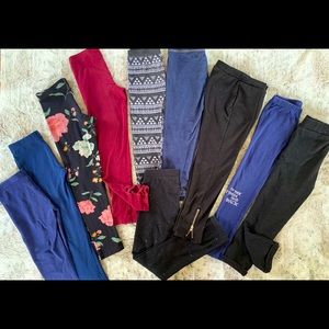 Girls Leggings Bundle, Variety of brands, size 5T-small